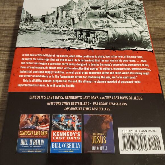 Hitler's Last Days hardcover book by Bill O'Reilly first edition - Picture 2 of 7